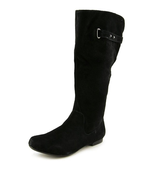 Womens Mabbel Closed Toe Knee High Fashion Boots - Black Suede ...