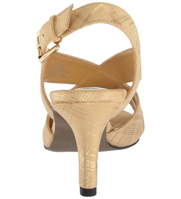Women's Cupid Heeled Sandal - Gold/Gold - CP188AOENAM