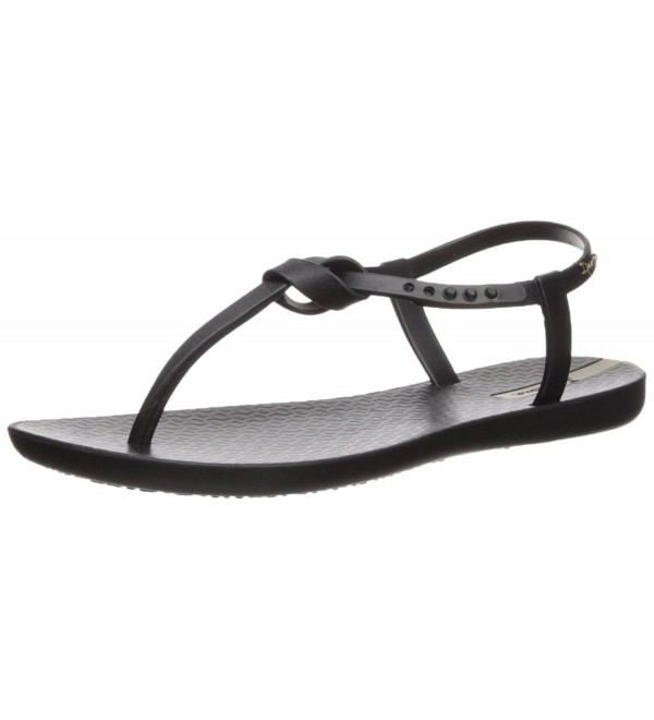 Women's Flat Sandal - Black/Black - CX186ZWMK27