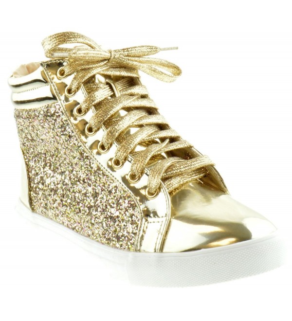 womens gold glitter sneakers