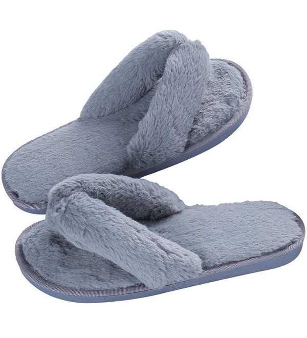 plush thong slippers