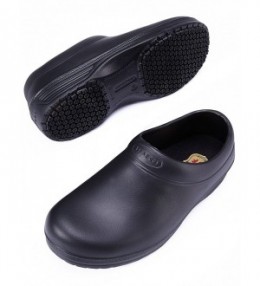 Slip Resistant Chef Shoes Black Non Slip Kitchen Work Clogs For Women ...