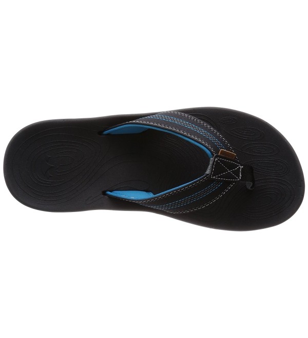 Men's Tall Boy Flip Flop Sandal - Black/Blue - CH11NGZ95S1