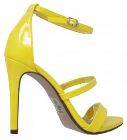 Women's Open Toe Strappy Stiletto Sandal - Yellow*c - C418049ZURW