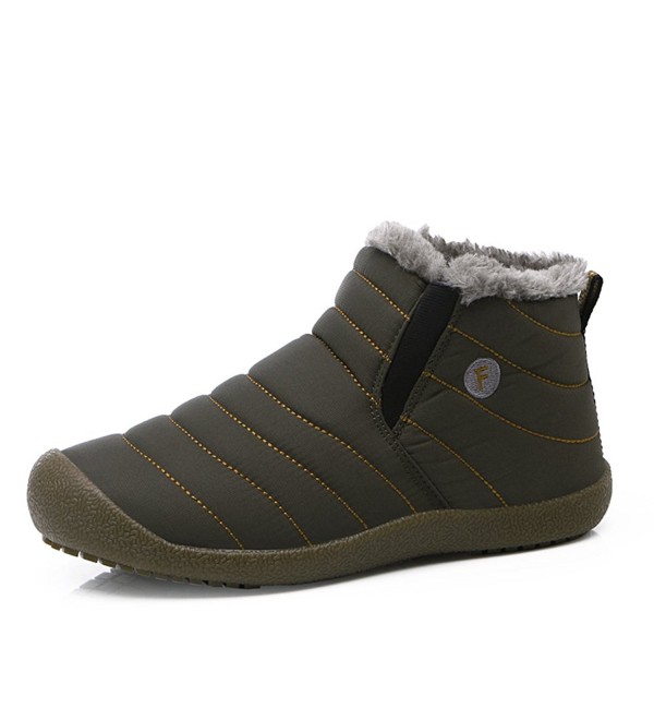 Men's Fully Fur Lined Snow Boots 