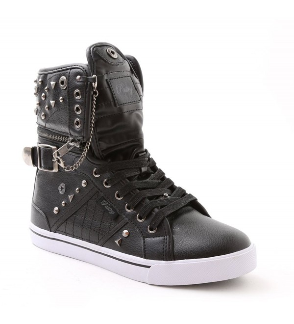 Sugar Rush Adult High-Top Sneaker & Dance Shoe- Hardware & Stud Detail ...