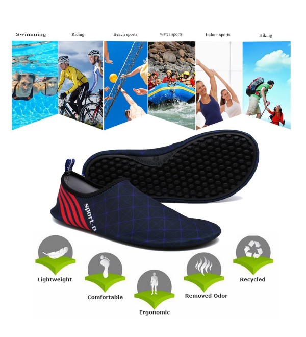 Water Shoes Mens Womens Beach Swim Shoes Quick-Dry Aqua Socks Pool ...