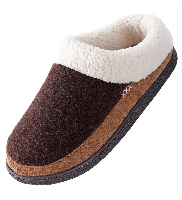 Slippers Micro Suede Velveteen Comfortable - Brown/Tan - CK186UMM3K0