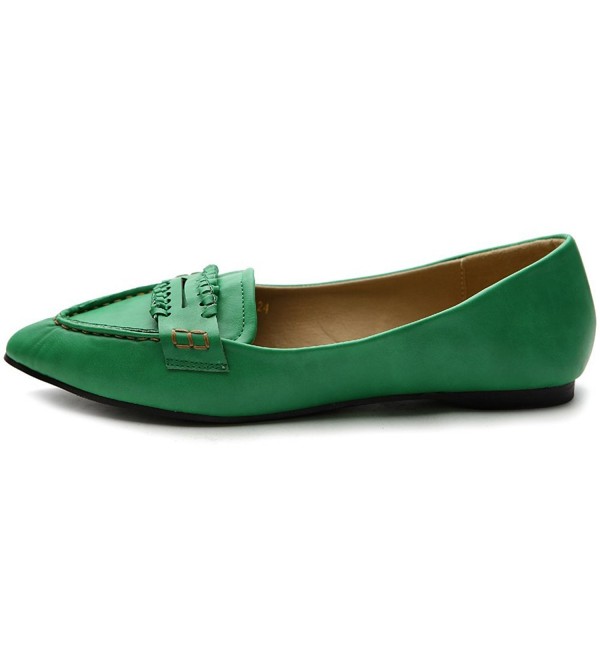 Women's Ballet Shoe Pointed Toe Penny Multi Color Flat - Green ...