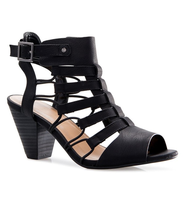 black strappy heels comfortable