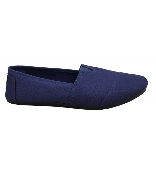 navy slip on womens shoes