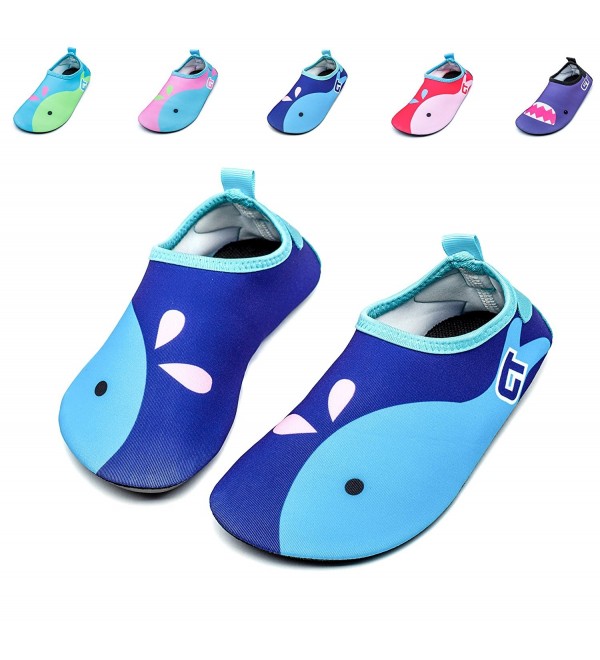Kids Swim Water Shoes Quick Dry Non-Slip for Boys & Girls - A2-navy ...