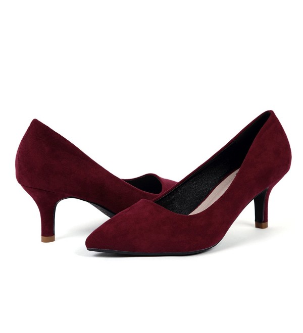 Women's Classic Series Monday Pump - Red Suede - C4183KDUE5T