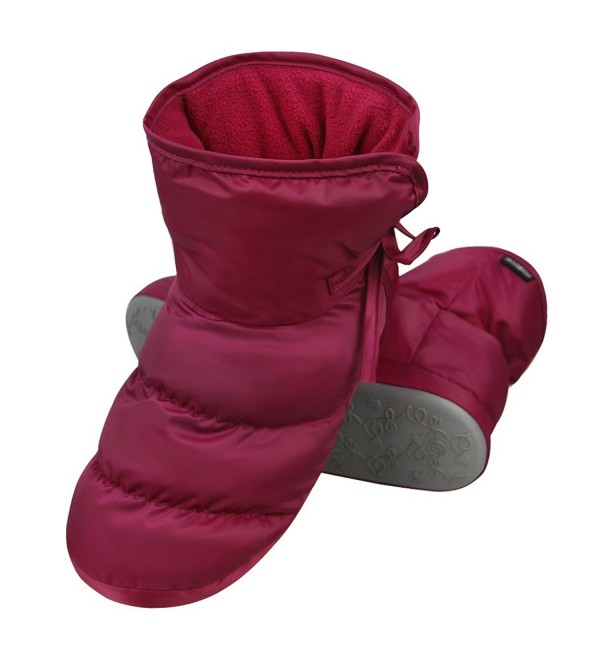 Slippers Antiskid High Top Waterproof - Rose Red - C6187G3C0T3
