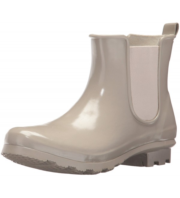 Women's Ankle Bootie Rain Boot - Taupe 