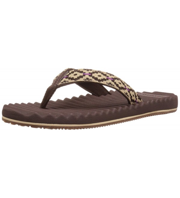 Women's Alta Flip Flop Sandal - Brown/Lavender - CT12LCEVTIL