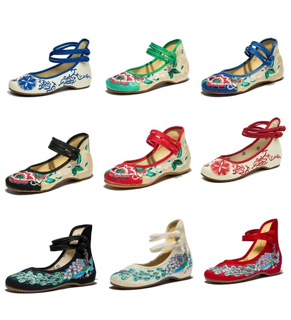 embroidered mary jane chinese shoes
