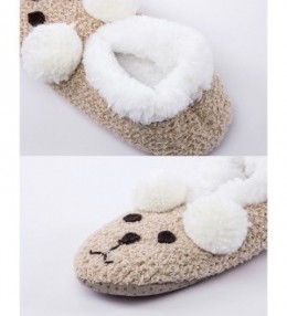 Womens Fuzzy Christmas Animal House Slippers Ladies Cute Bedroom Indoor ...