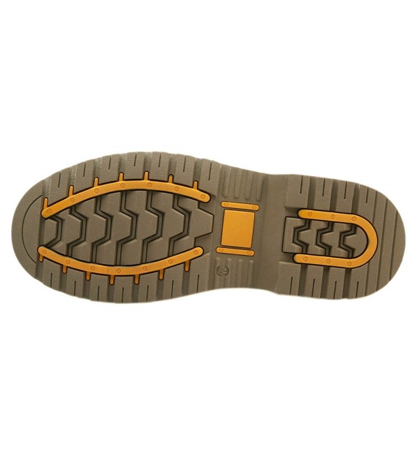Men's Wheat Leather Slip Resistant Work Shoes Dress Desert Chukka Boots ...