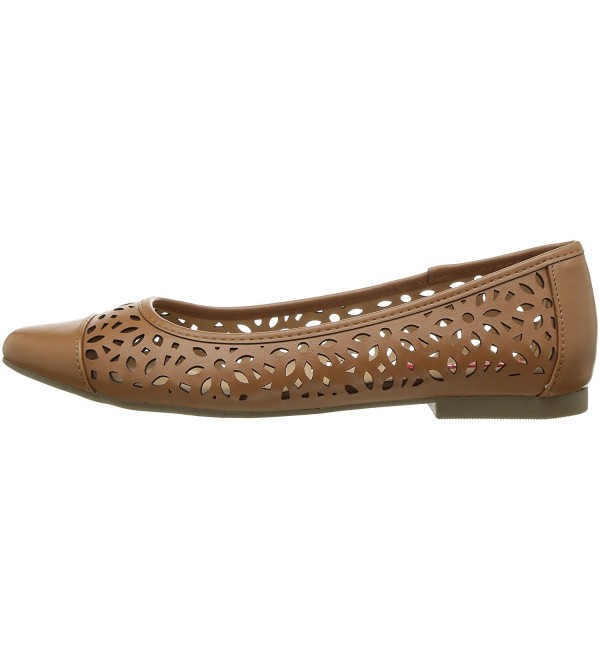 Women's Willis Pointed Toe Flat - Cognac - C012N8245R1