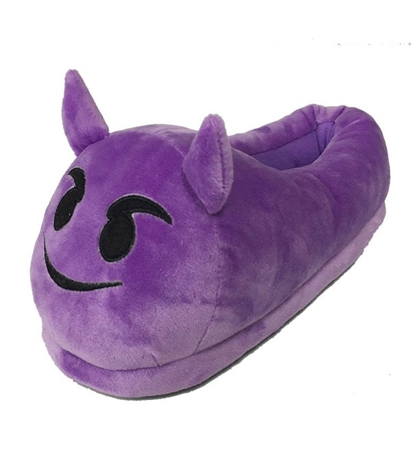 interferens spørgeskema morder Unisex Poop Emoji House Plush Slippers Devil Adults Shoes - Purple Devil -  CL186AN4LDU