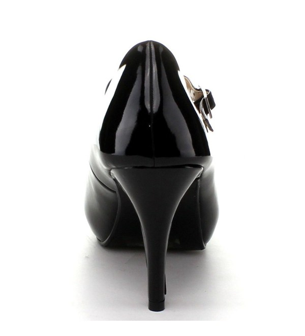 Cyndi-91 Mary Jane Square Toe High Heel Dress Pumps Shoes - Black ...