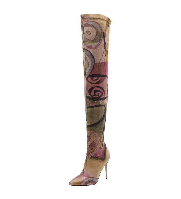 Women Suede Flora Tight Boots