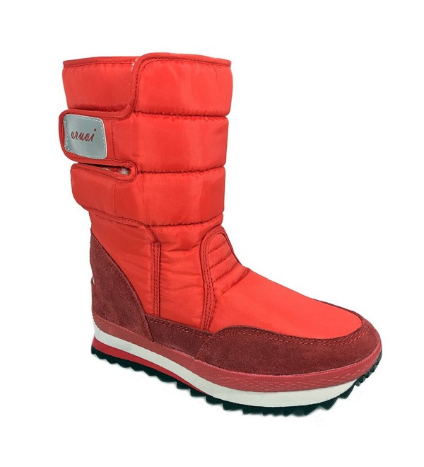 Women Snow Boots Anti-Slip soles Waterproof upper 4 Colors - Red ...