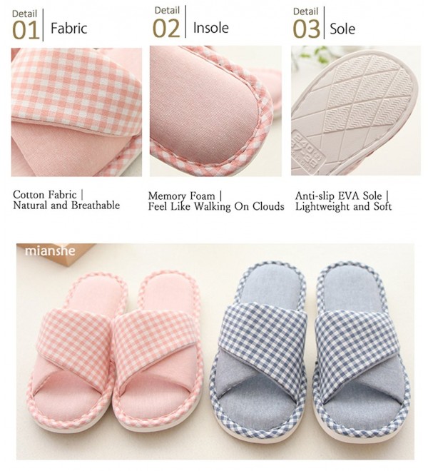 Women's and Men's Cozy Cotton House Slippers Indoor Anti-Slip Shoes ...