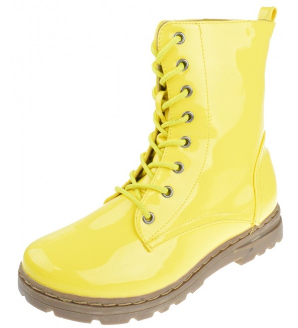combat boots yellow