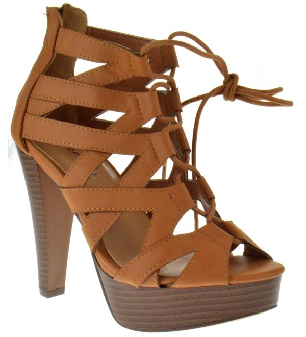 Table Peep High Strappy Pumps