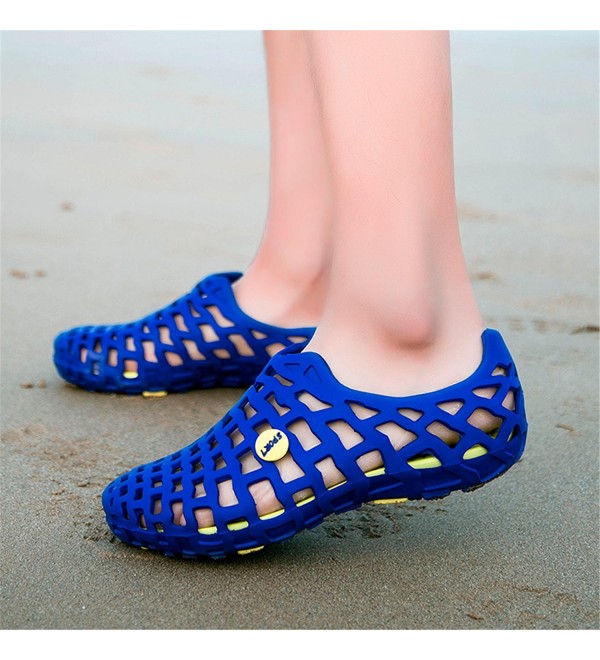 Men's Beach Sandals Casual Mesh Water Shoes - Blue - C012HWJXFWN