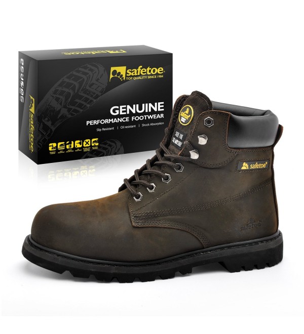 Work Boots For Men Steel Toe Safety 