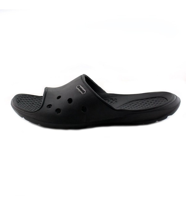 Men's Poolside Slide Shower Sandal - Black - CY127XWYVJP