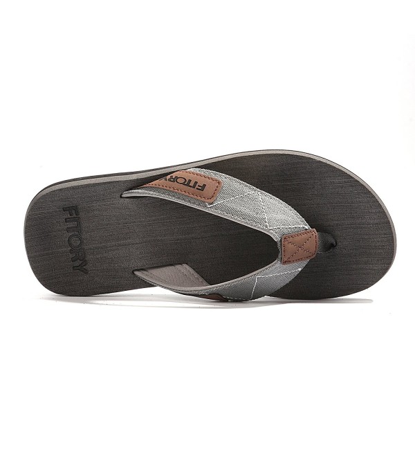 Men S Flip Flops Arch Support Thongs Comfort Slippers For Beach Size 7 13 Grey Cx1809o54k2