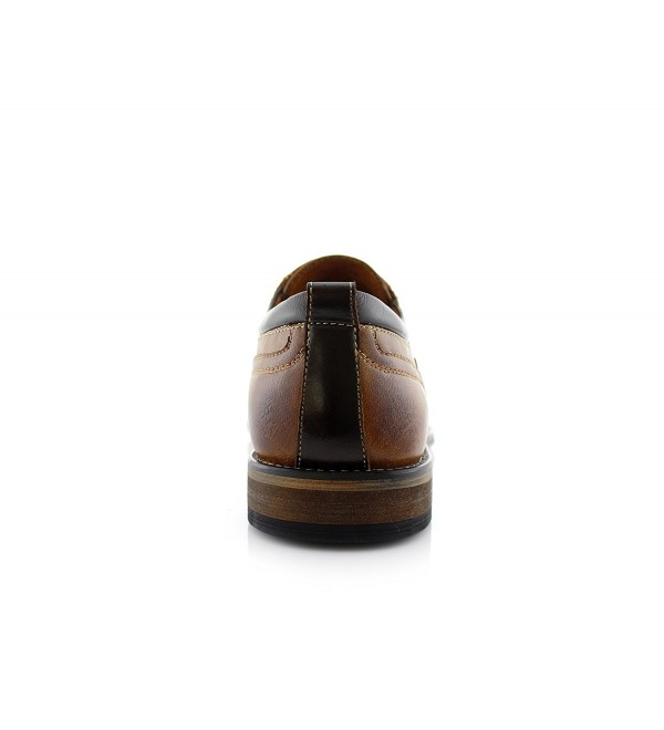 Mens Oxfords Classic Modern Captoe Dress Shoes - Brown 895 - CK186WD7TUC