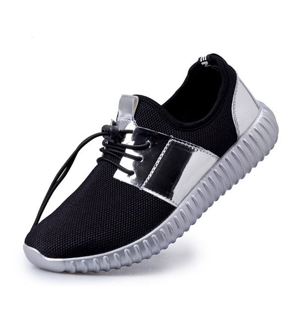 Men's Running Shoes Mesh Casual Lightweight Fashion Sneakers - Silver ...