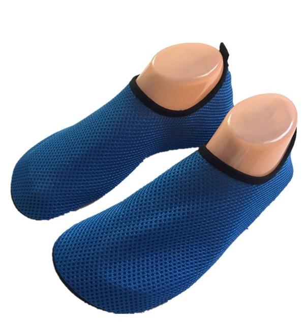 Quick Drying Mesh Slip On Socks Waterproof Athletic Water Shoes - Blue ...