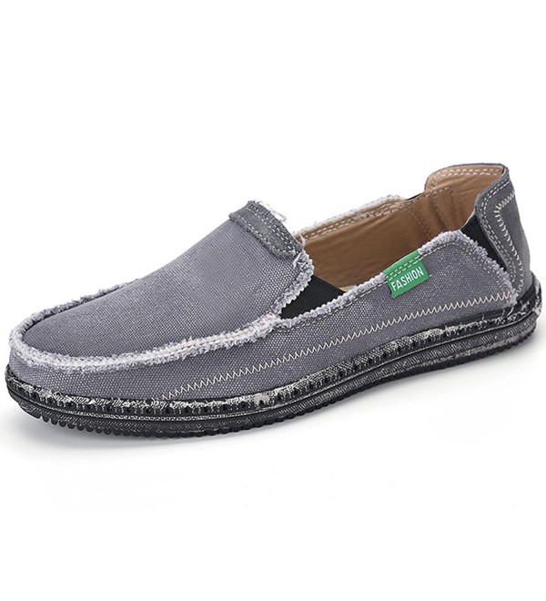 cheap mens canvas slip on shoes