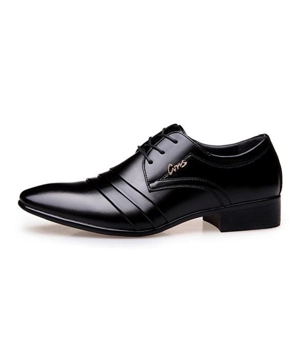 Men's Formal Oxford Wedding Tuxedo Shoes Lace up Black - CY1860U76SR