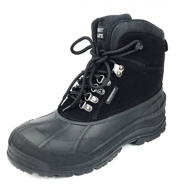 Winter Duck Snow Boot Waterproof Insulated Lace Up Cold Weather Boot ...