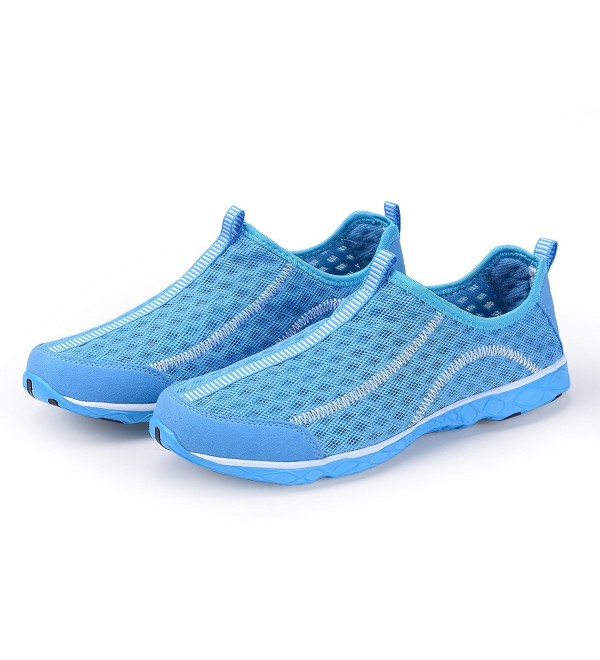 Men's Quick Drying Aqua Water Shoes - Blue - CV185KZRQ7E